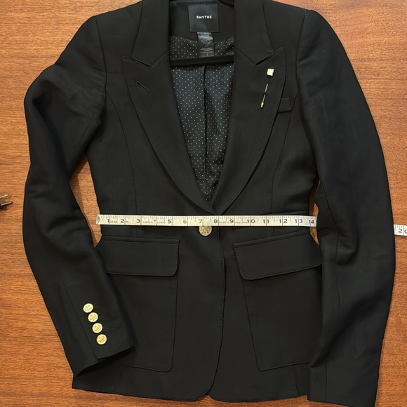 Classic black SMYTHE Tuxedo Peaked Lapel Blazer - Picture 2 of 9